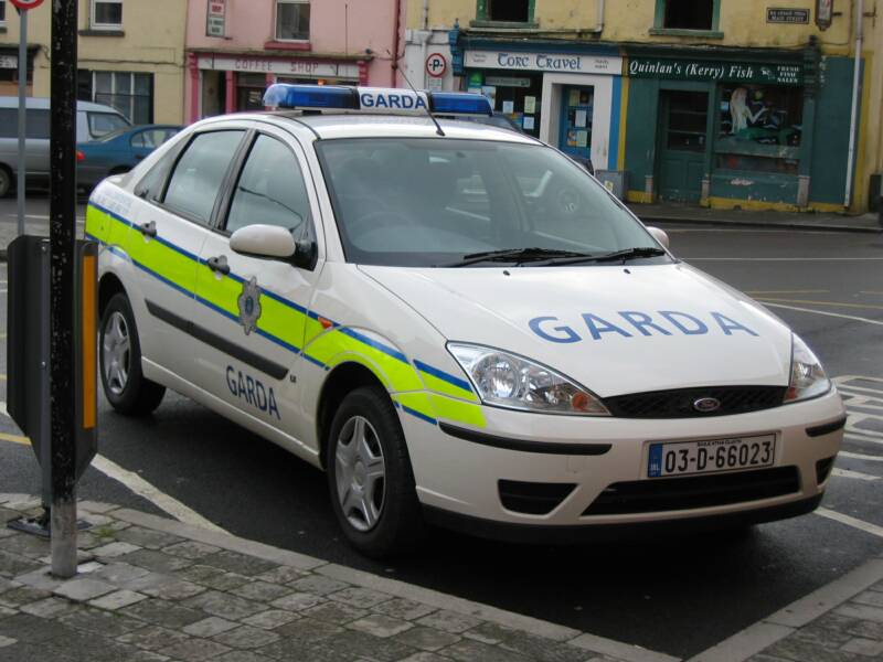 Gardaí at a checkpoint