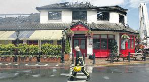 The scene of the Graduate Pub,Killiney (Photo By: Michael Chester