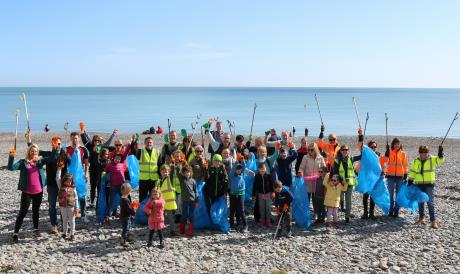 The successful 2018 #EUBeachCleanUp Day on Killiney Beach